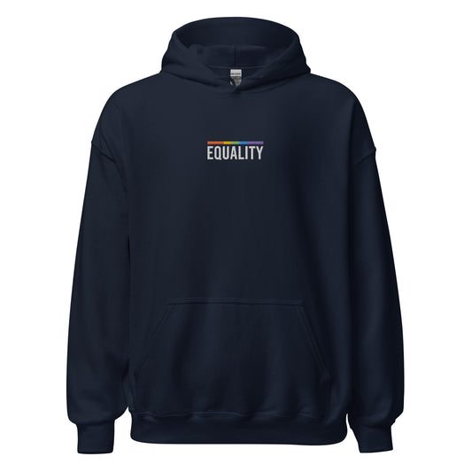 Navy, vorne, Equality Stick - Kapuzenpullover - LGBTQIA+ Pride