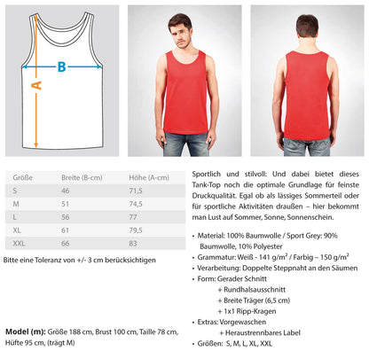 Measurement - "Naked Man" - Unisex Tanktop - Gay Clothing