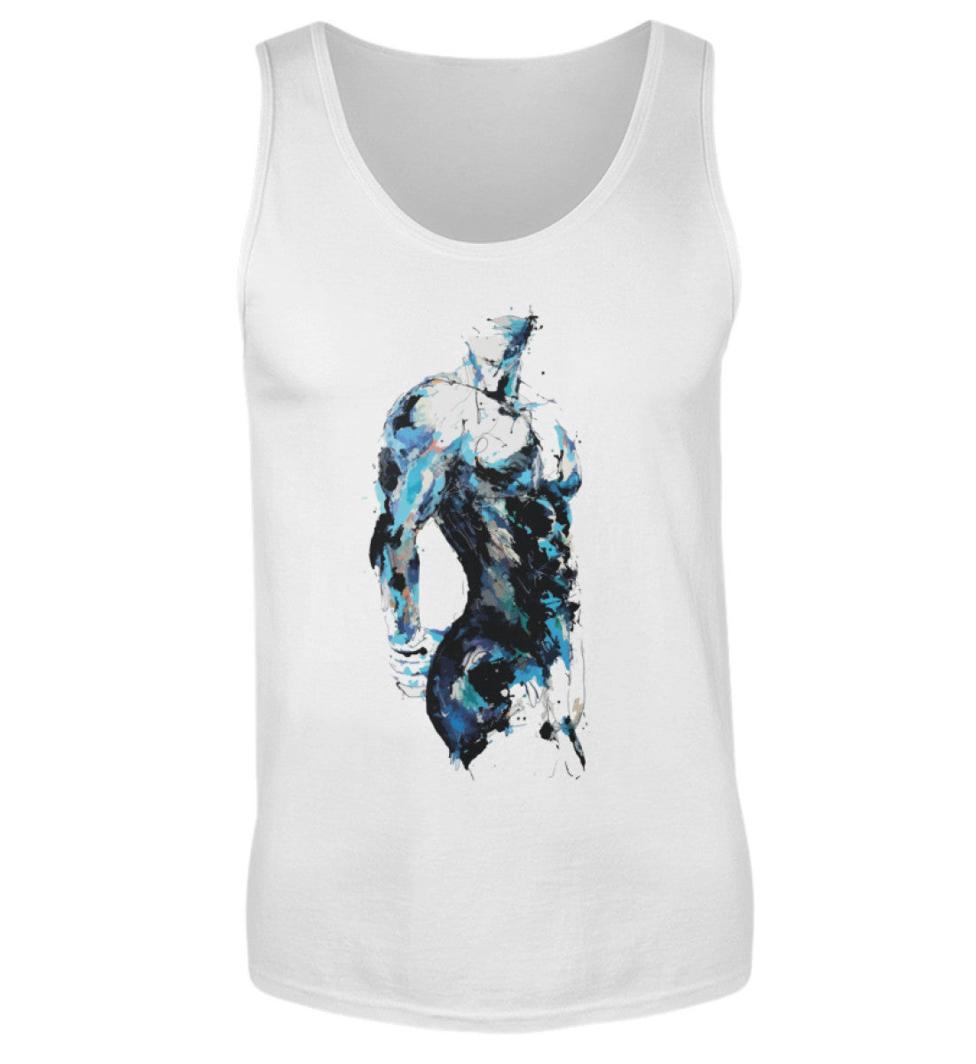 White - "Naked Man" - Premium Tanktop - Queer Apparel