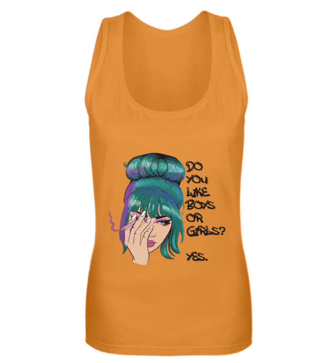 Orange - "Do you like Boys or Girls? YES." - Premium Tanktop - LGBTQIA+ Fashion