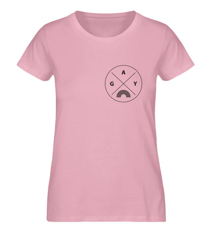 Cotton Pink - "GAY" - Organic Shirt - Queer Pride Wear