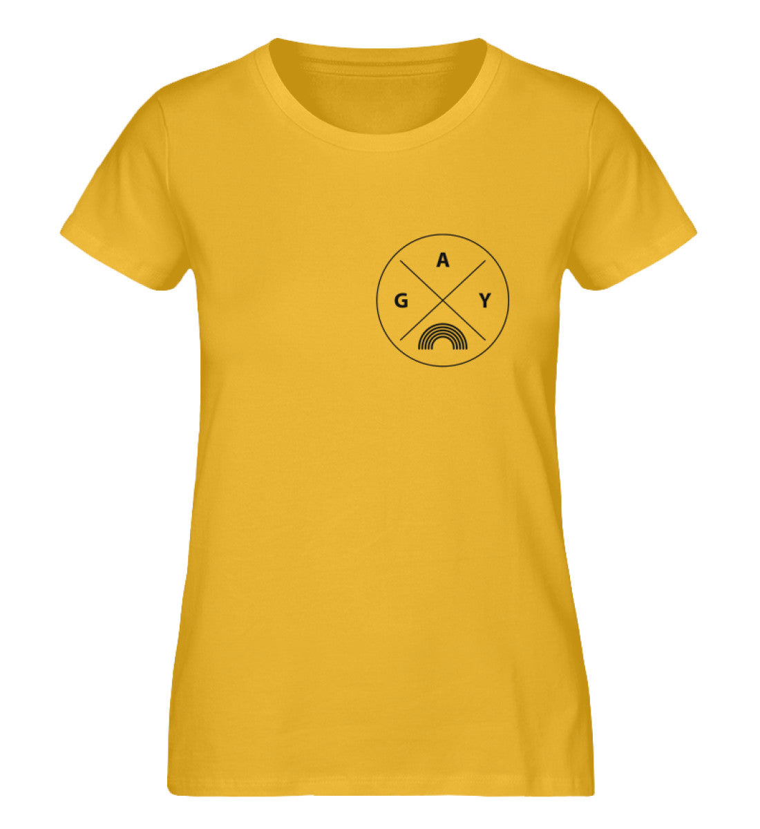 Spectra Yellow - "GAY" - Organic Shirt - LGBTQIA+ Clothing