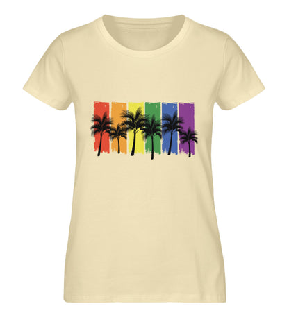 Natural Raw - "Rainbow Palmen" - Premium Organic Shirt - Queer Pride Wear