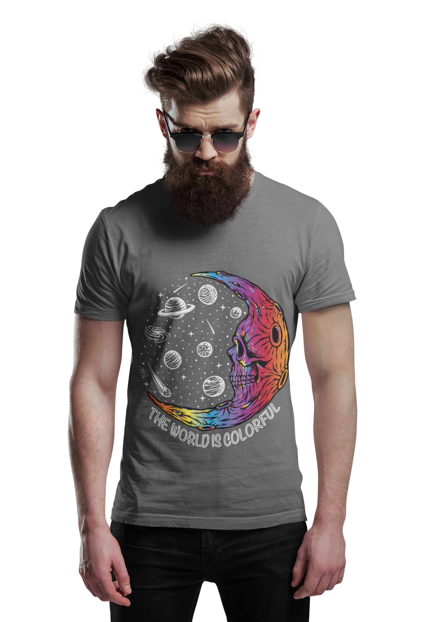 Angezogen - "The World is Colorful" - Unisex Organic Shirt - LGBTQIA+ Pride