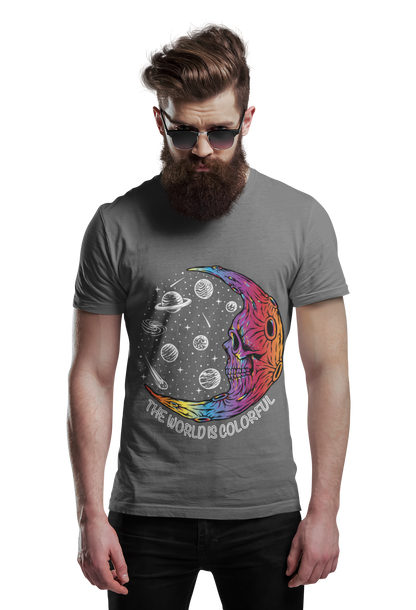 Angezogen - "The World is Colorful" - Unisex Organic Shirt - LGBTQIA+ Pride